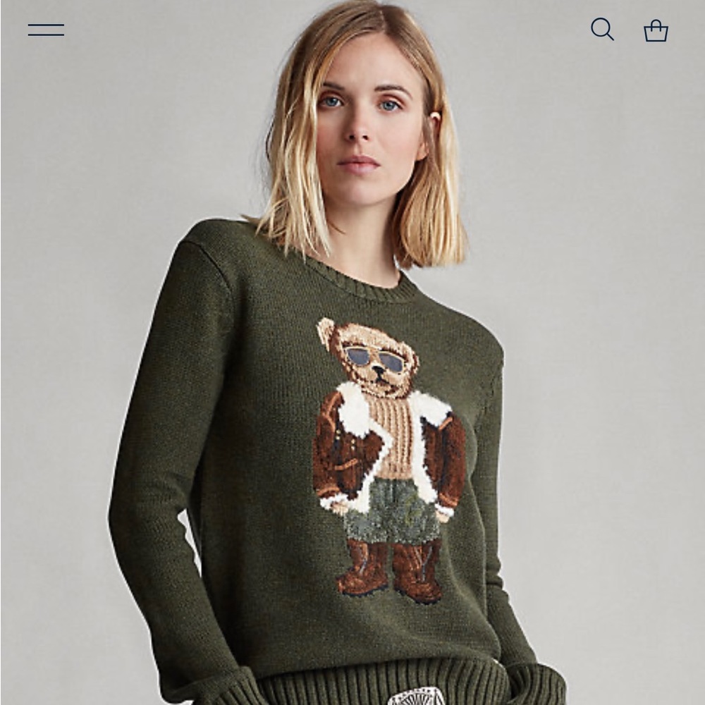 Polo Bear Cotton-Blend Sweater